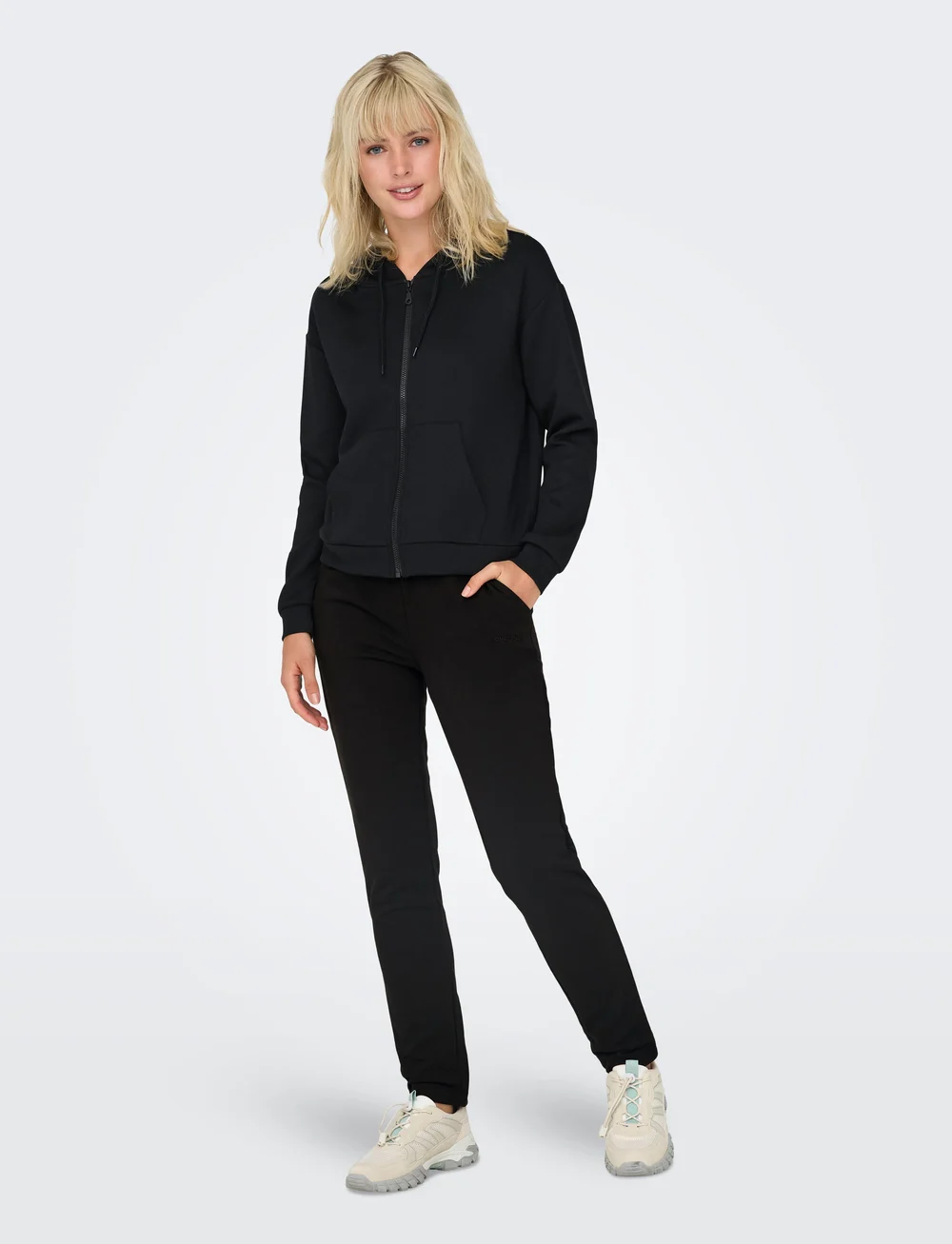 Only Play - ONPMELINA LIFE MW SLIM SWT PNT NOOS - treeningpüksid - black - 5