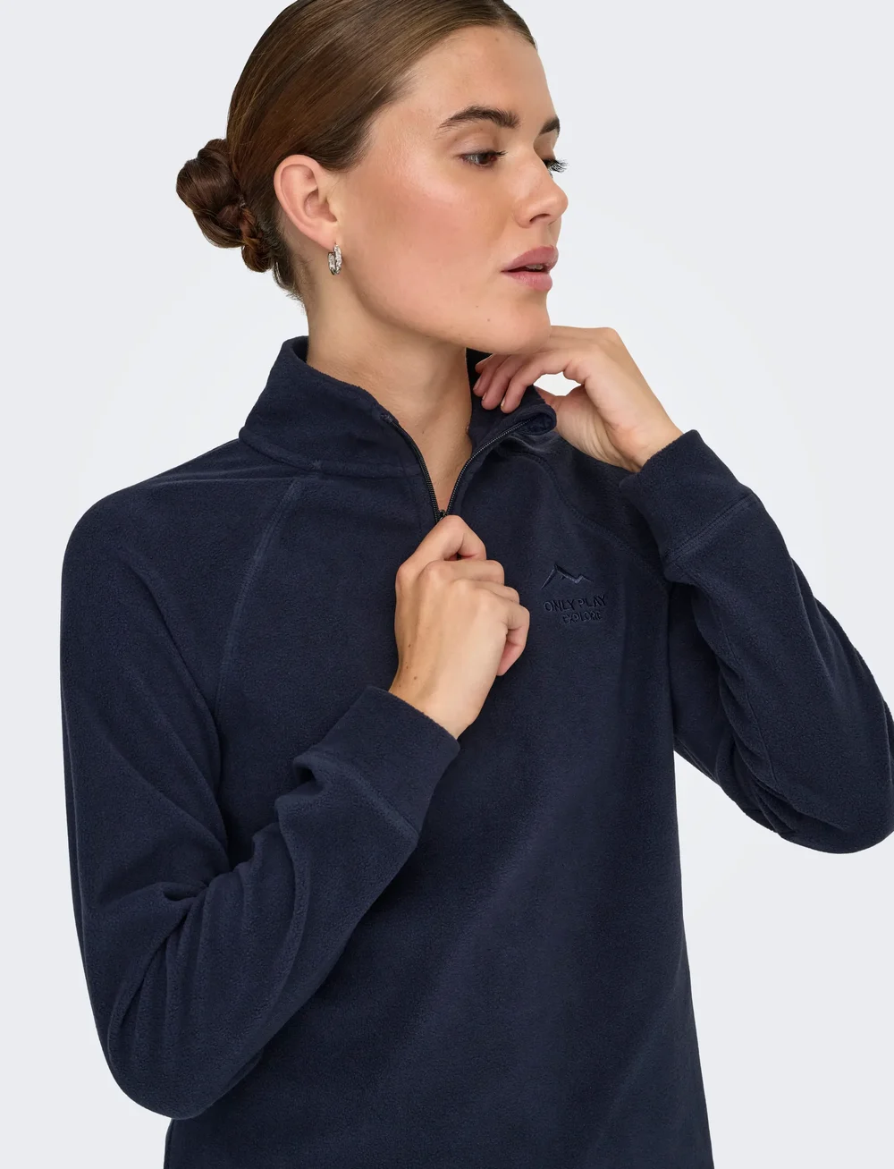 Only Play - ONPINO LS HN HZIP FLEECE TOP - fleece & midlayer - night sky - 5