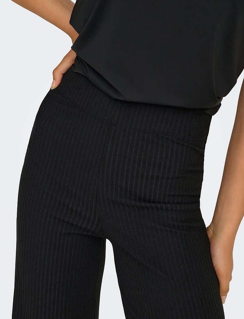 Only Play - ONPSEREN HW RIB STR PNT NOOS - träningsbyxor - black - 4