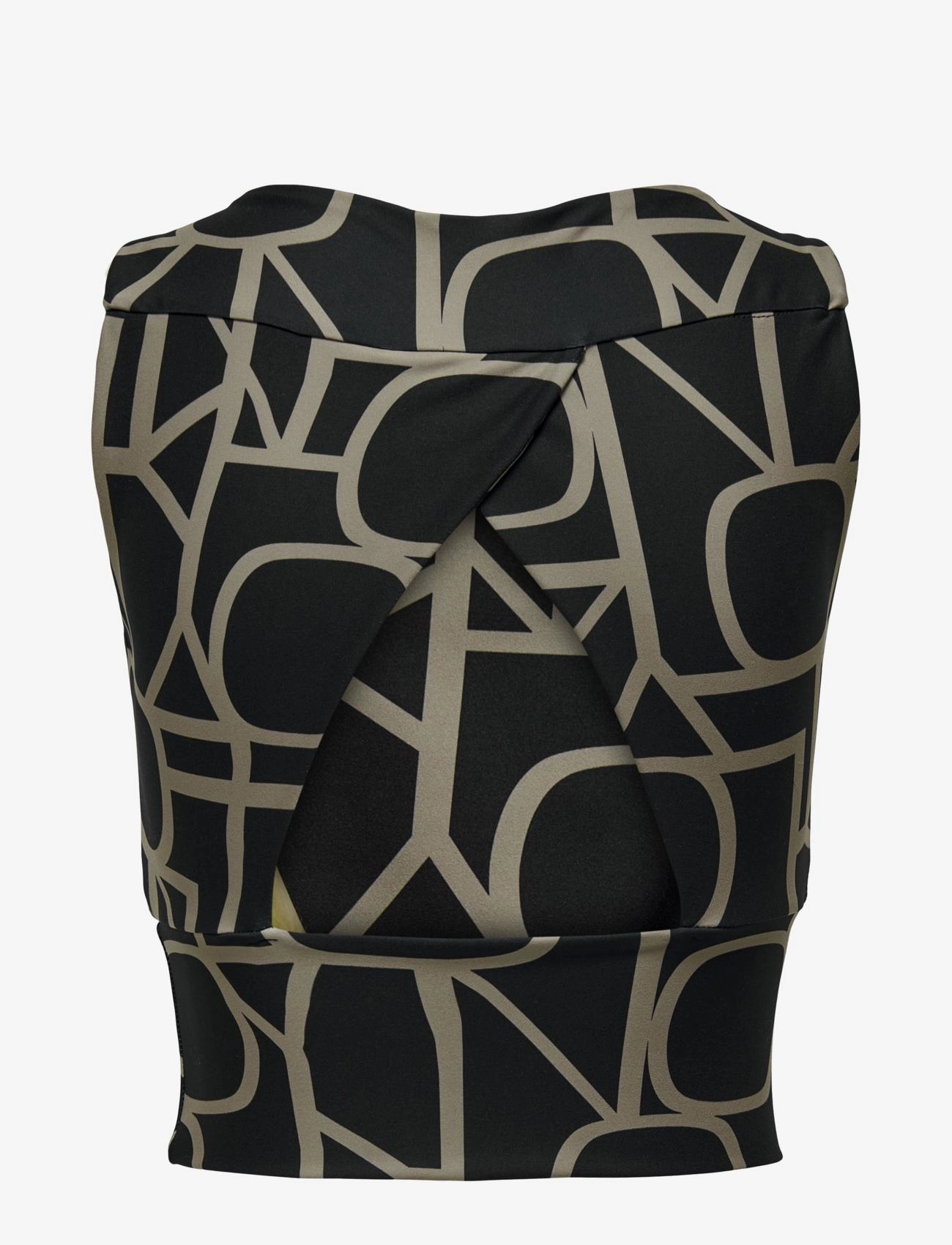 Only Play - ONPFONT SL AOP TRAIN TOP - black - 2