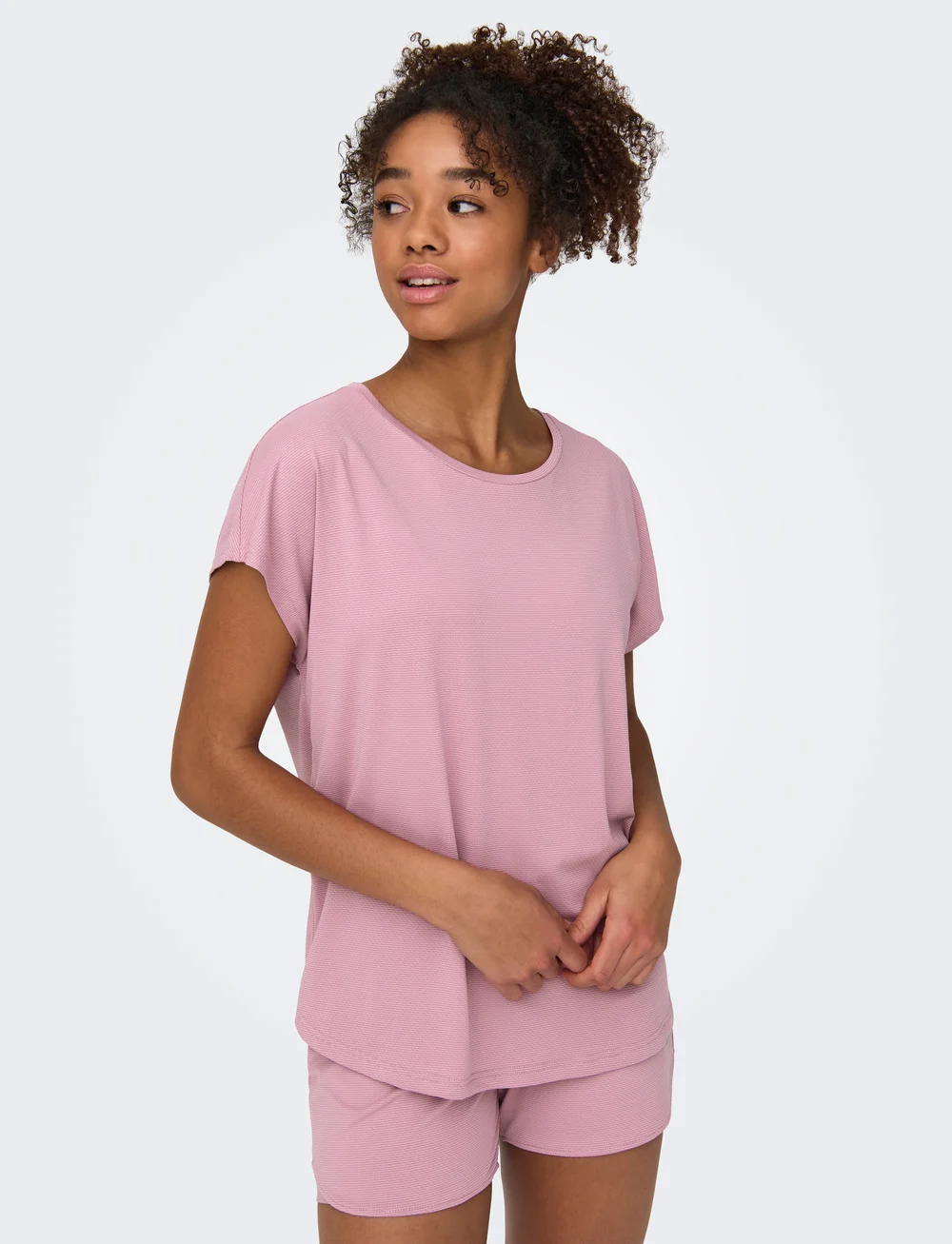 Only Play - ONPMILA LIFE ON LOOSE SS BAT TRAIN TEE - t-shirts - lilas - 5