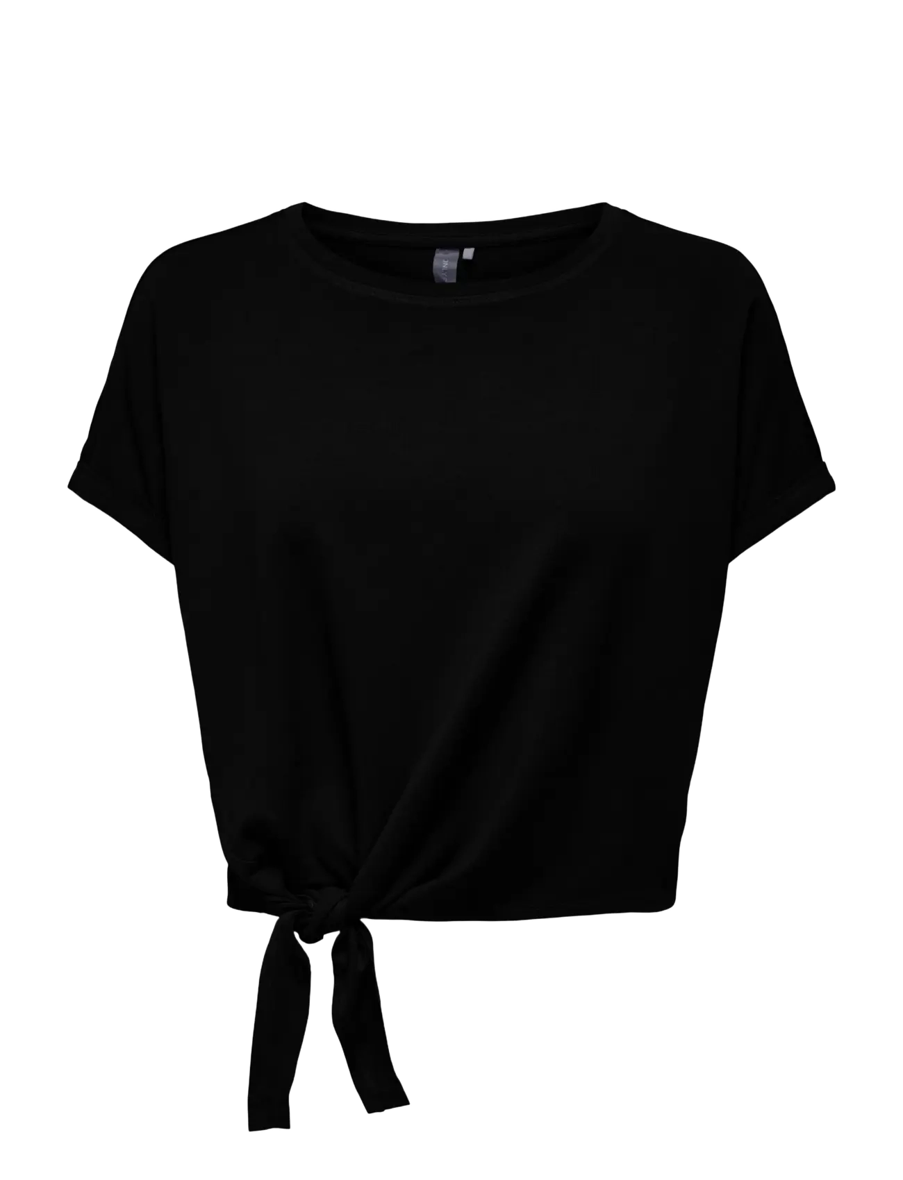 Only Play Onpjab Life Ss Knot Jrs Tee, S, Sport Crop Oberteile, Schwarz - Short-sleeved Frauen