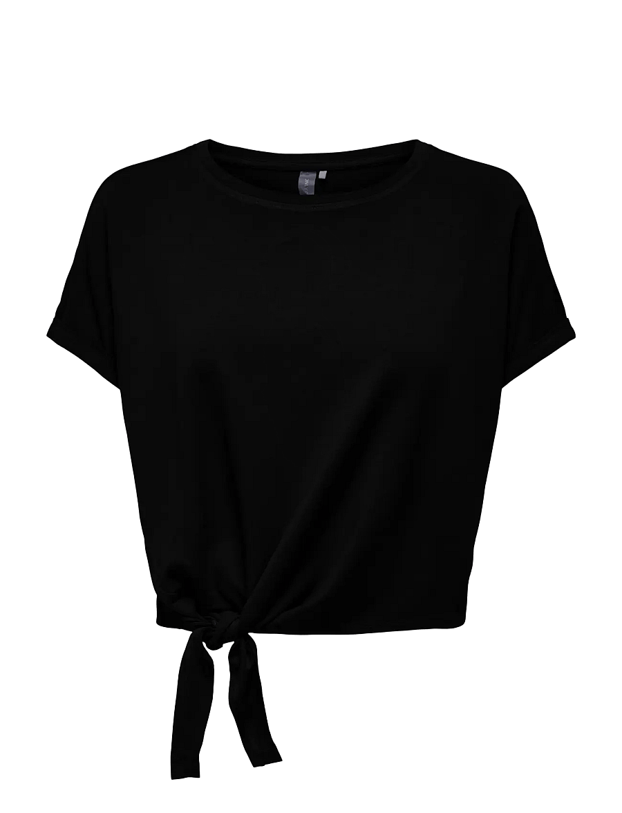 Only Play - ONPJAB LIFE SS KNOT JRS TEE - t-shirts - black - 0