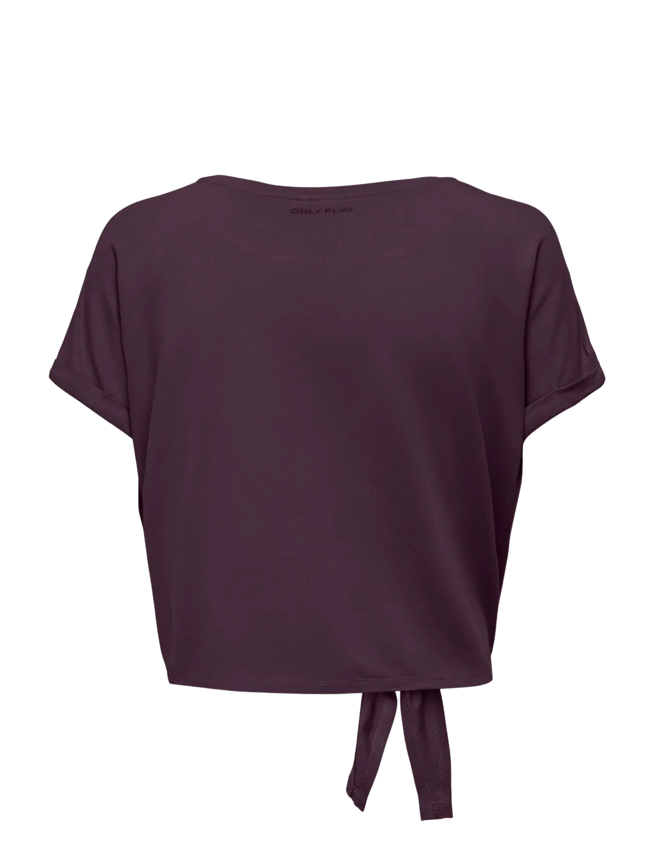 Only Play - ONPJAB LIFE SS KNOT JRS TEE - crop-tops - plum perfect - 1