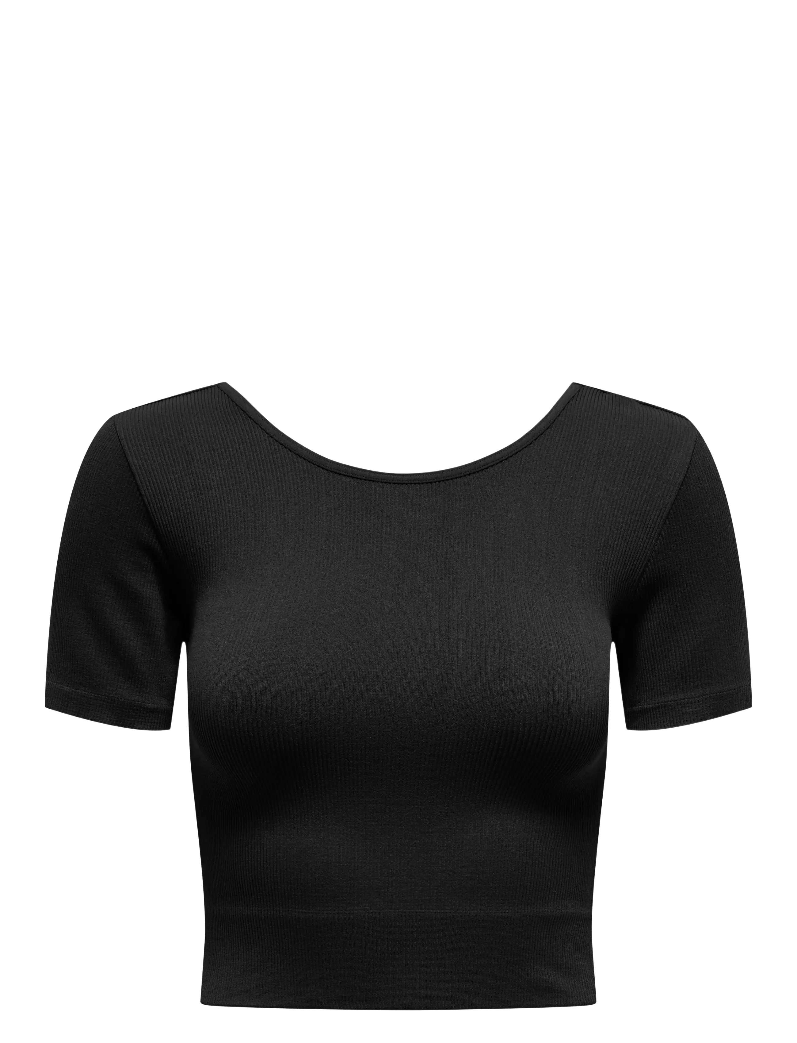 ONLY PLAY Onpjaia Ss 2-Way Crop Seam Oberteil Noos Schwarz - XS/S - Damen