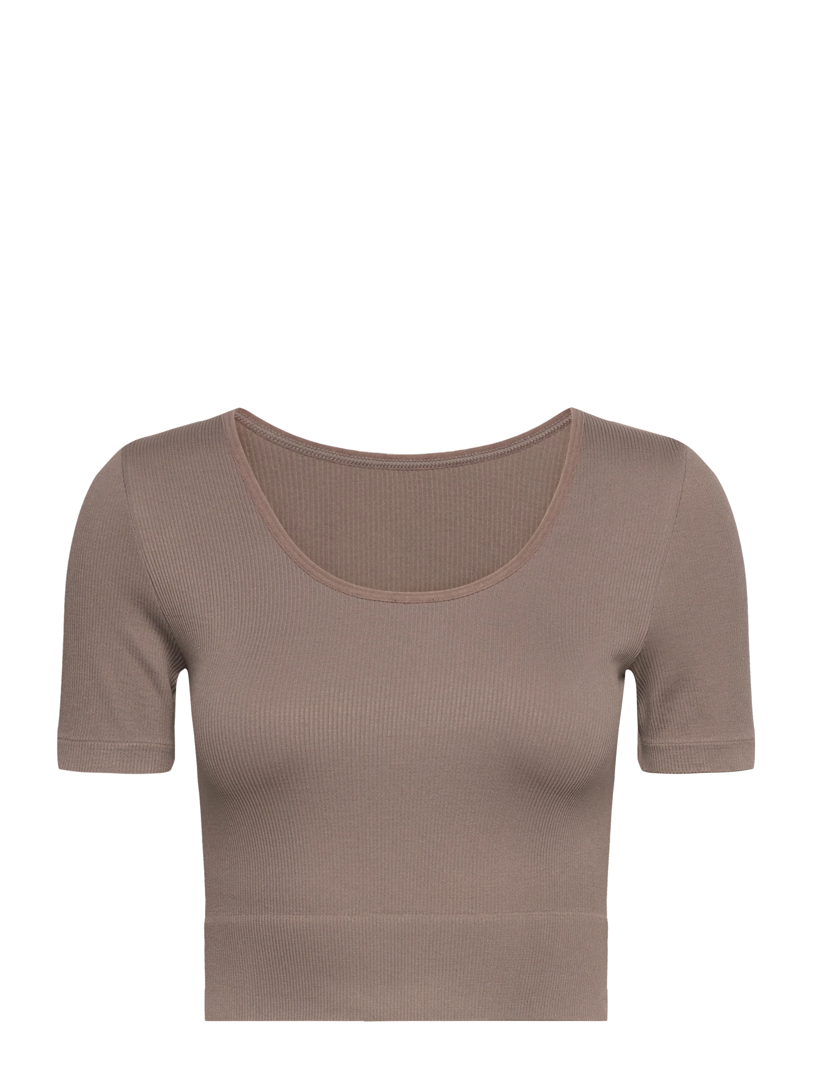 ONLY PLAY Onpjaia Ss 2-Way Crop Seam Oberteil Noos Braun - S/M - Damen
