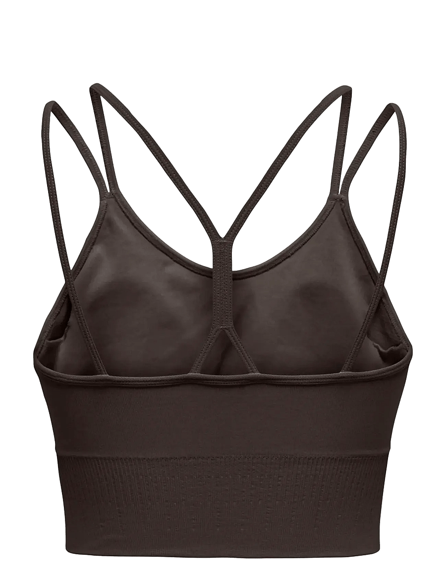 Only Play - ONPFRION-2-FREE SEAM BRA - keskmine toestus - chocolate torte - 1