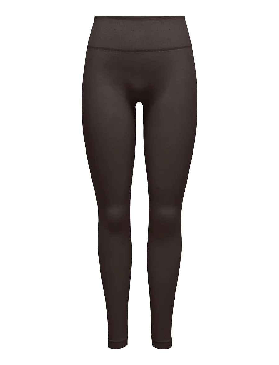 Only Play - ONPFRION-FREE HW SEAM TIGHTS - sportinės tamprės - chocolate torte - 0
