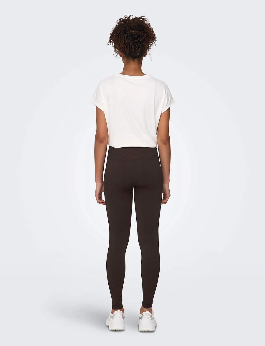 Only Play - ONPFRION-FREE HW SEAM TIGHTS - seamless tights - chocolate torte - 3