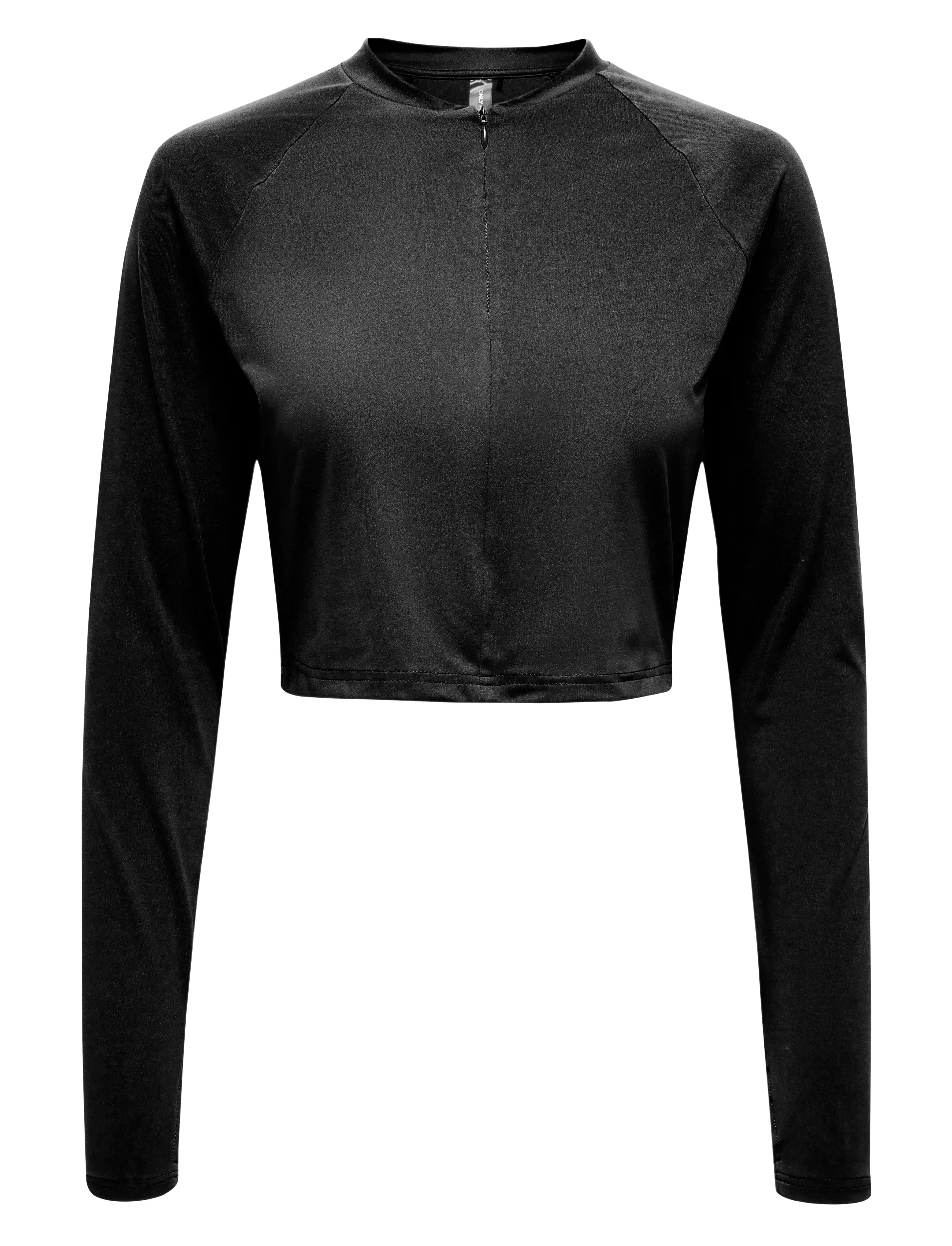 Only Play Onpsee Hn Hz Ls Crop Top, L, Black, Sport Crop Overdele > Sport Long-sleeved Crop Overdele, Dame