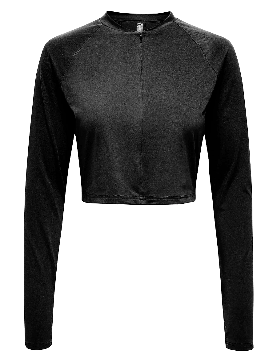 Only Play - ONPSEE HN HZ LS CROP TOP - alussärgid ja t-särgid - black - 0