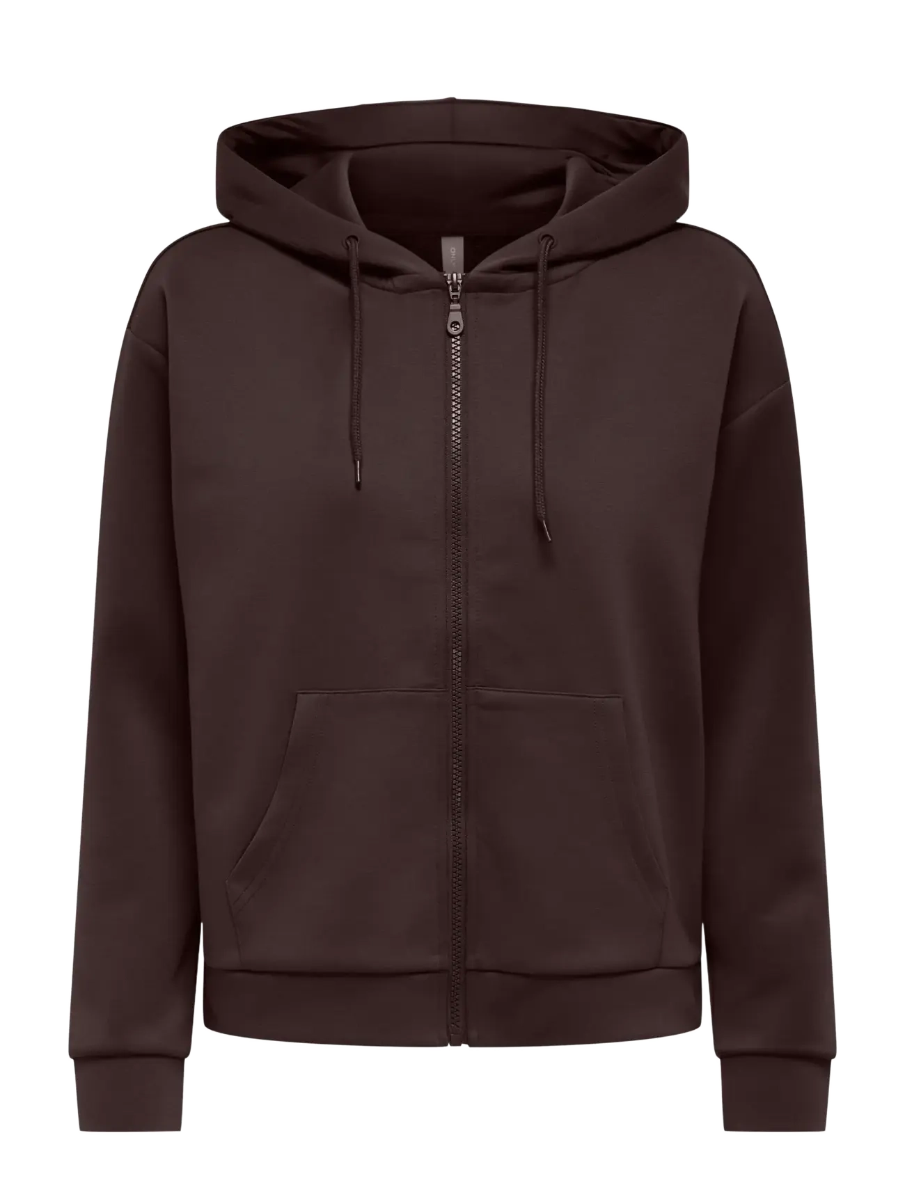 Only Play ONPLOUNGE HOOD FZ LS SWT NOOS - Sweatshirts - CHOCOLATE TORTE / brown