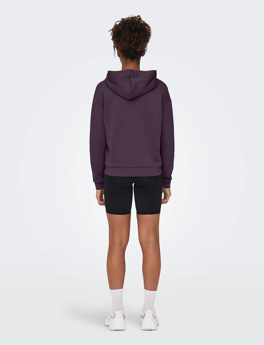 Only Play - ONPLOUNGE HOOD FZ LS SWT NOOS - sweatshirts - plum perfect - 3
