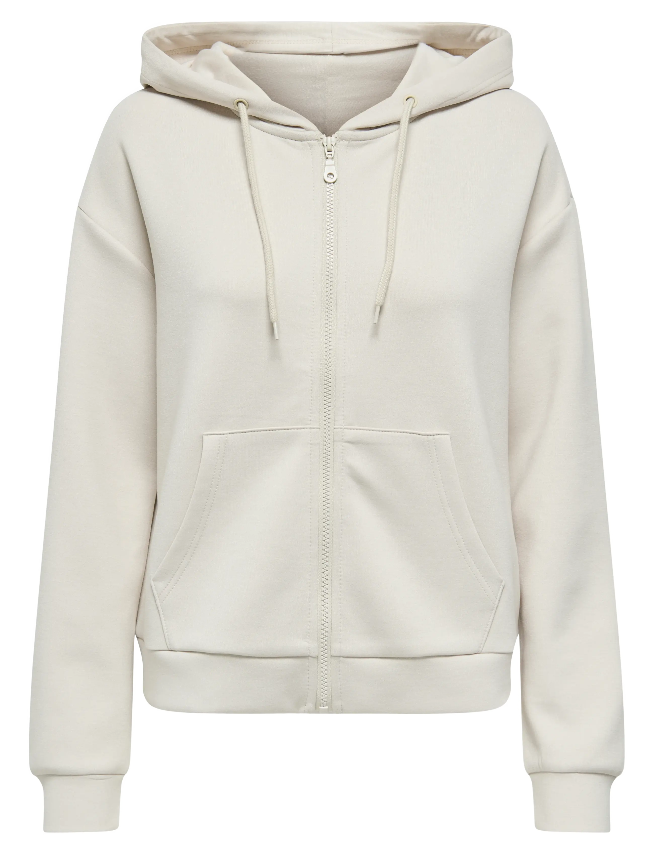 Only Play - ONPLOUNGE HOOD FZ LS SWT NOOS - sweatshirts - pumice stone - 1