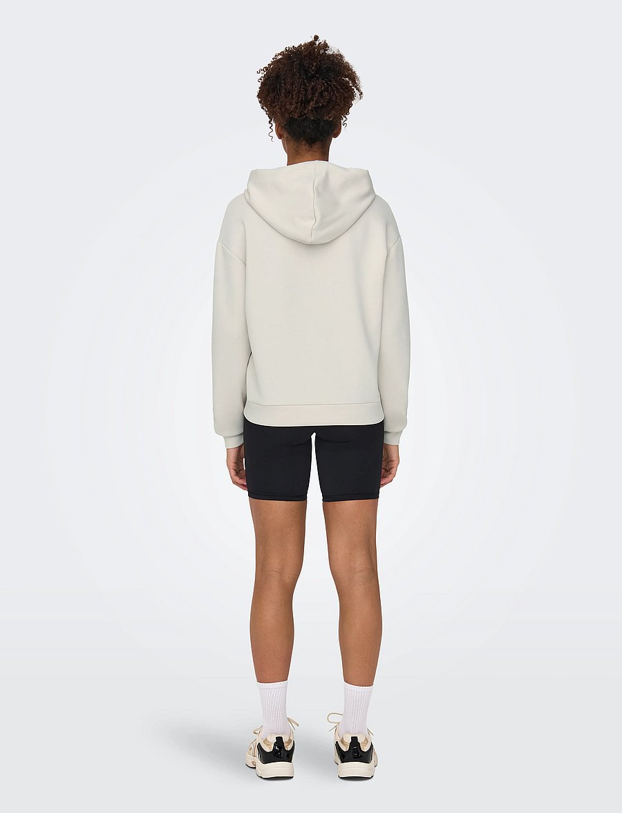 Only Play - ONPLOUNGE HOOD FZ LS SWT NOOS - sweatshirts - pumice stone - 3