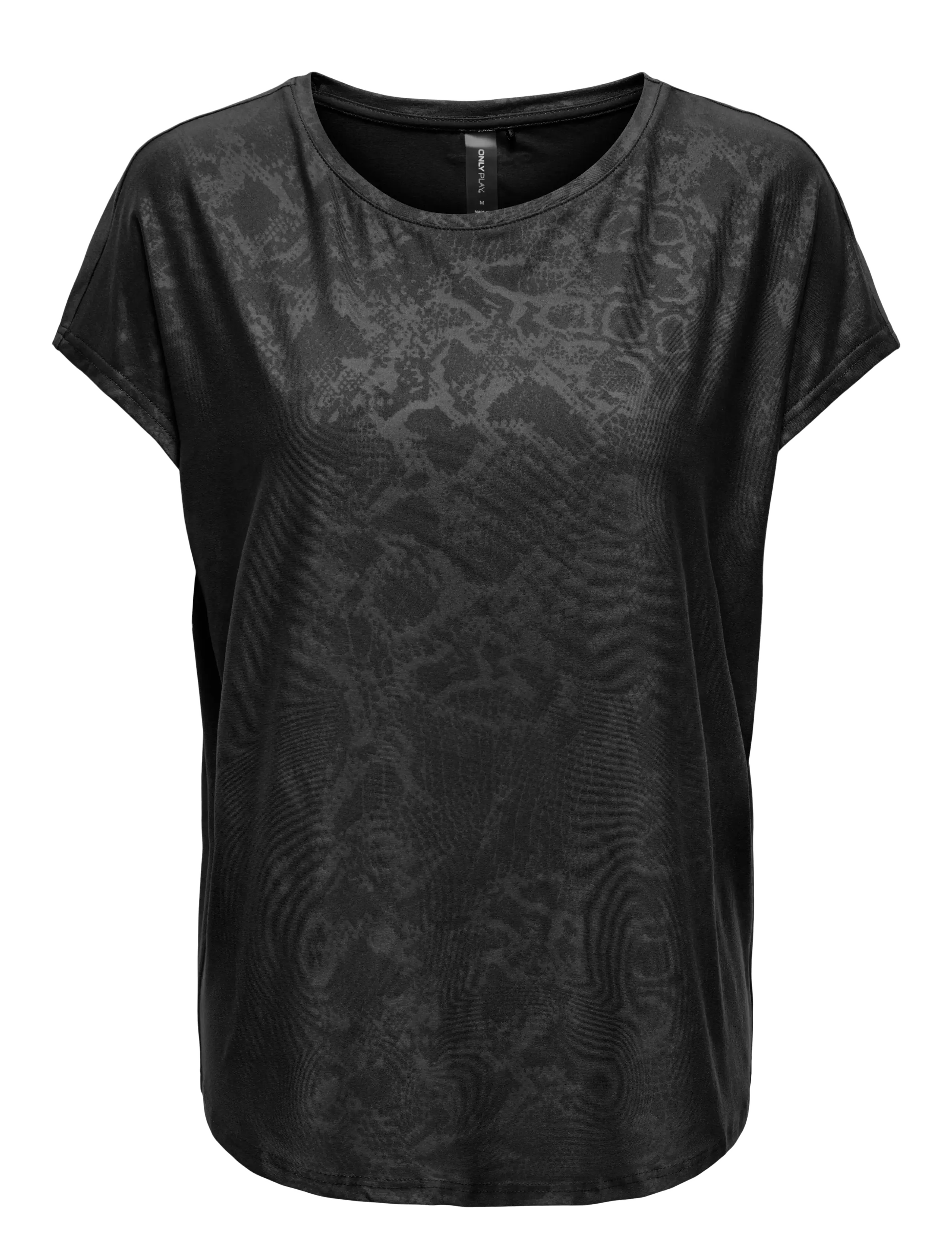 Only Play ONPAUB-SNAKE LIFE ON SS BAT LOOSE TEE - Kläder - BLACK / black