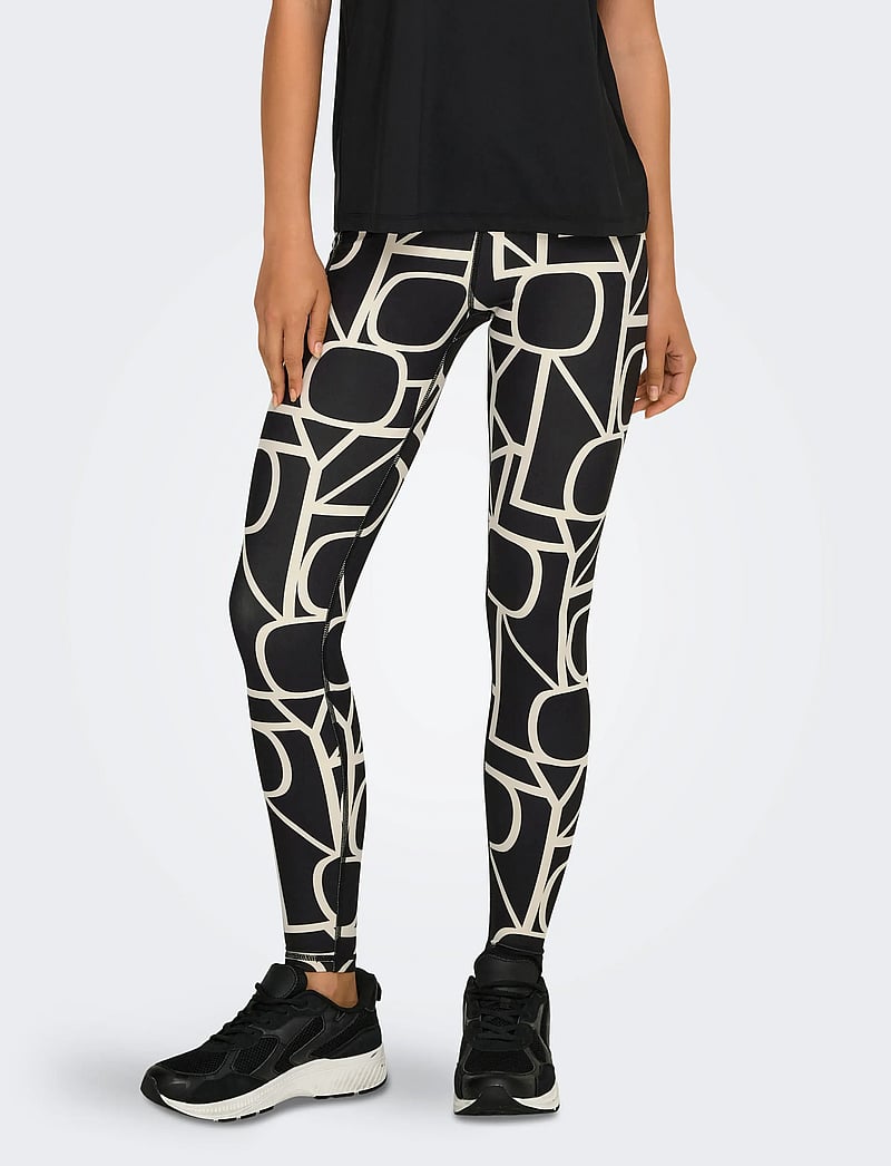 Only Play - ONPFONT-2 LOGO HW PCK TIGHTS NOOS - træningstights - black - 0