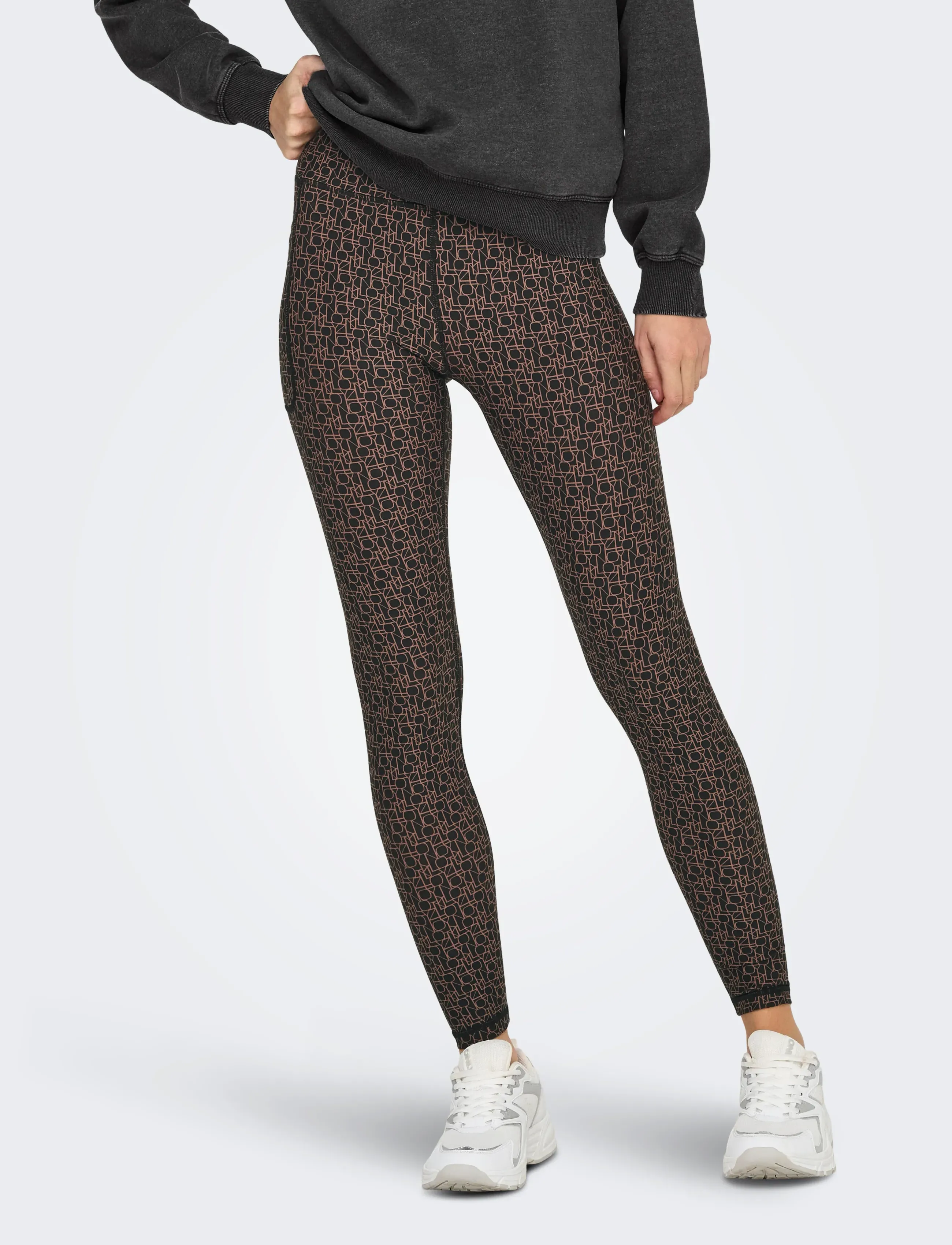 Only Play - ONPFONT-2 LOGO HW PCK TIGHTS NOOS - volle länge - black - 0