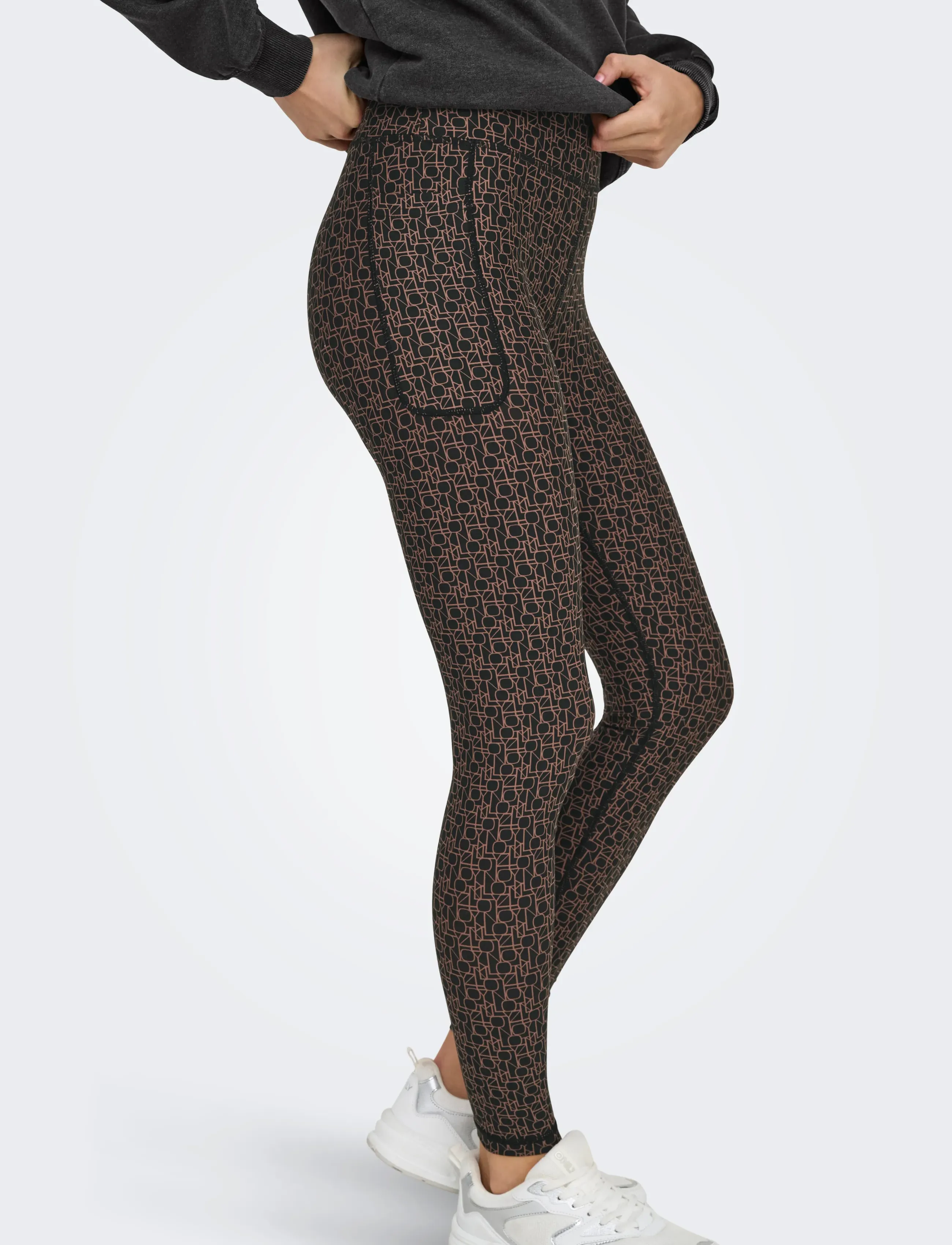 Only Play - ONPFONT-2 LOGO HW PCK TIGHTS NOOS - volle länge - black - 5