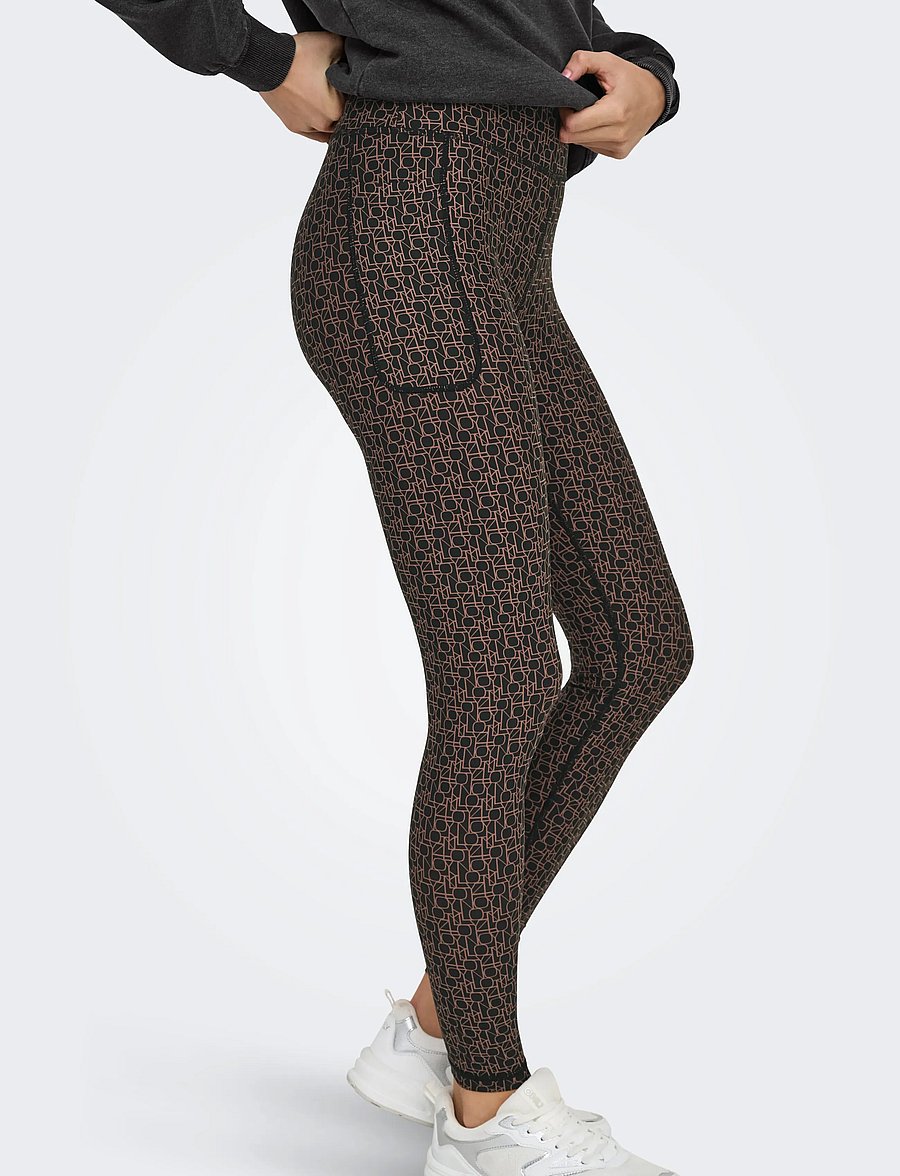 Only Play - ONPFONT-2 LOGO HW PCK TIGHTS NOOS - volle länge - black - 5
