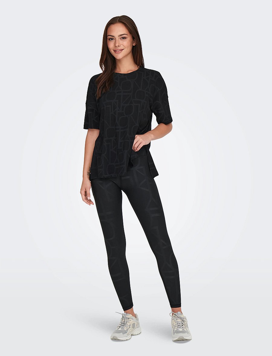 Only Play - ONPFONT-2 LOGO HW PCK TIGHTS NOOS - volle länge - black - 5