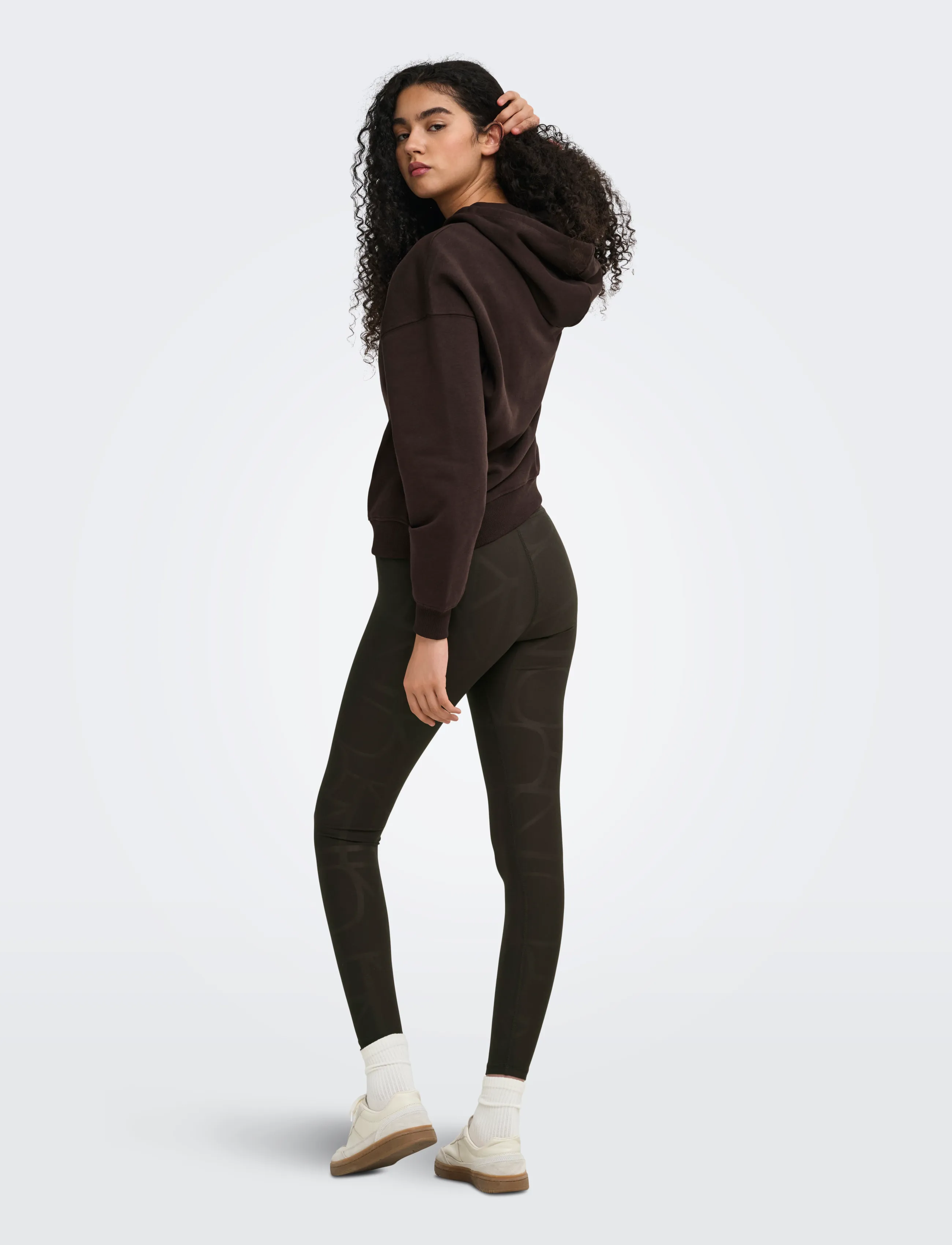 Only Play - ONPFONT-2 LOGO HW PCK TIGHTS NOOS - volle länge - chocolate torte - 3