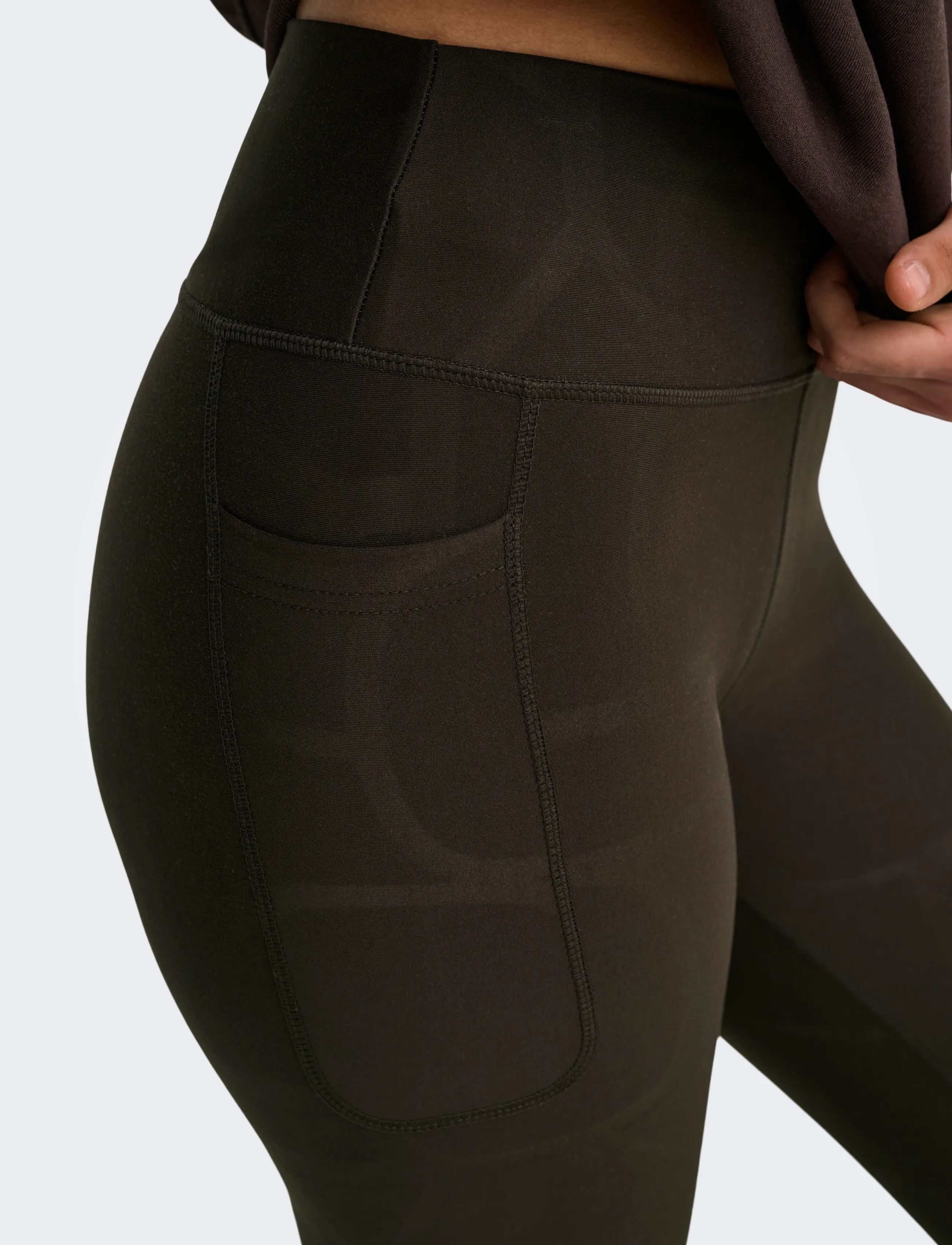 Only Play - ONPFONT-2 LOGO HW PCK TIGHTS NOOS - volle länge - chocolate torte - 5