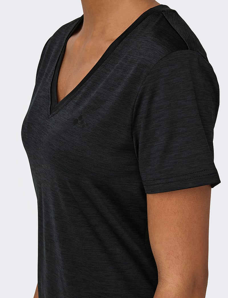 Only Play - ONPCORE VN SS REG TEE NOOS - t-shirts - black - 5