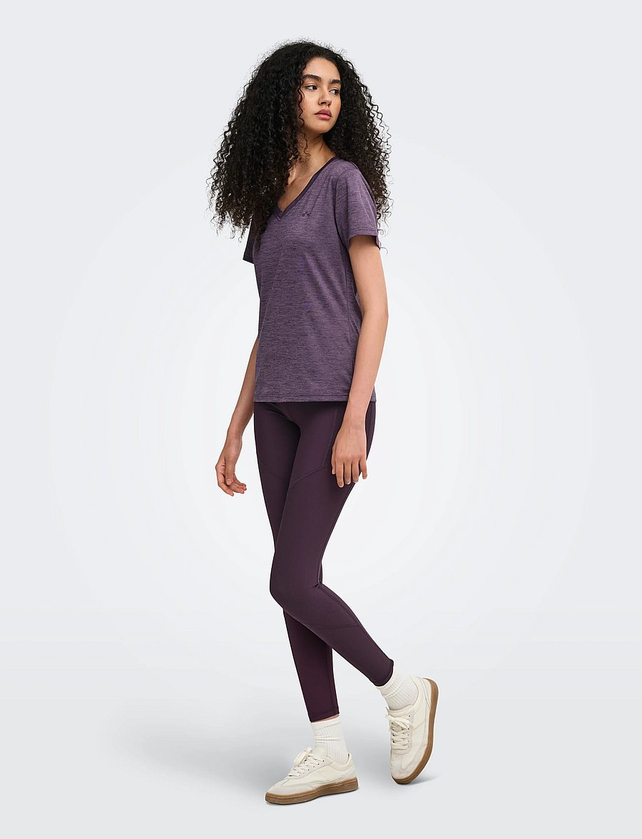Only Play - ONPCORE VN SS REG TEE NOOS - t-shirts - plum perfect - 4