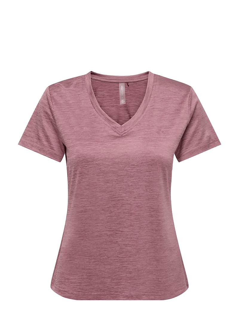 Only Play - ONPCORE VN SS REG TEE NOOS - t-shirts - rose brown - 1