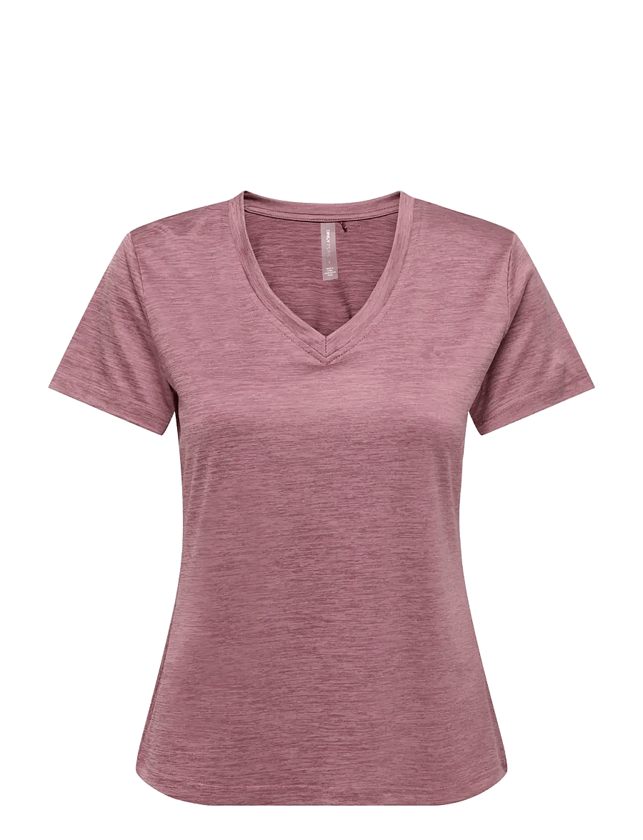 Only Play - ONPCORE VN SS REG TEE NOOS - t-shirts - rose brown - 1