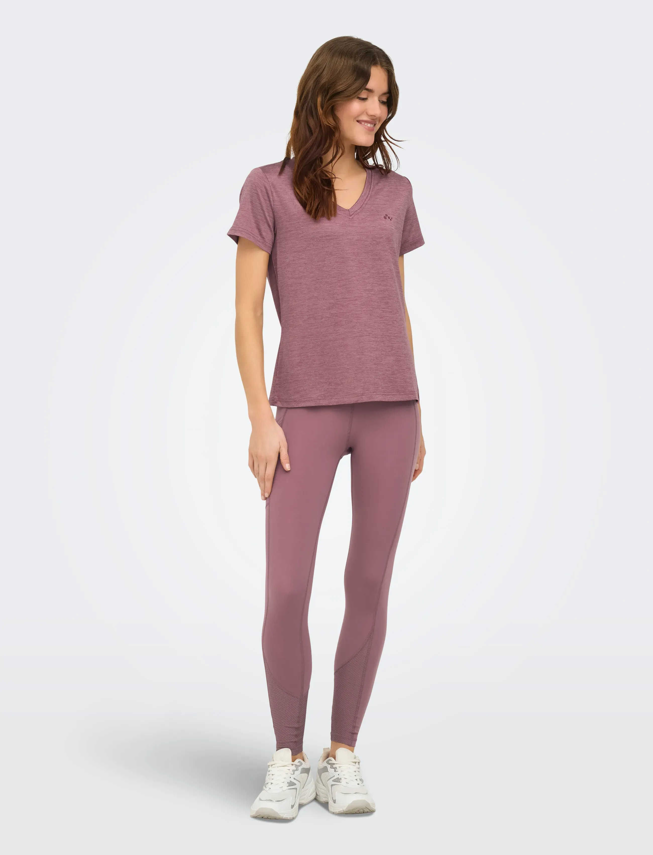 Only Play - ONPCORE VN SS REG TEE NOOS - t-shirts - rose brown - 4