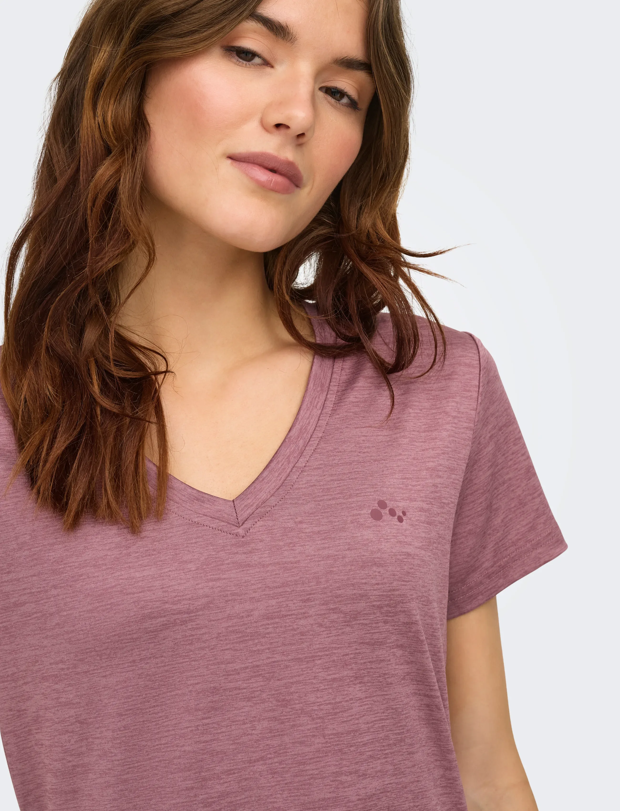 Only Play - ONPCORE VN SS REG TEE NOOS - t-shirts - rose brown - 5