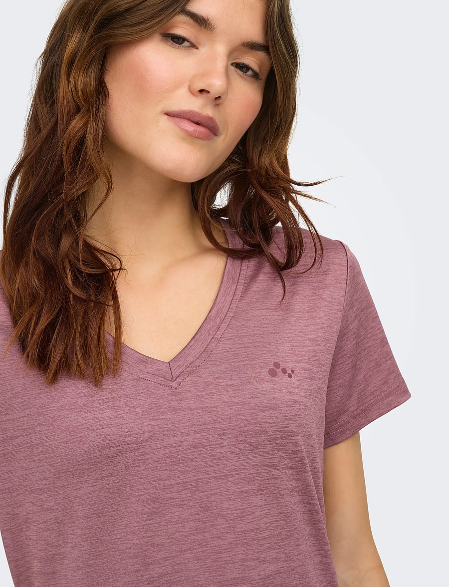 Only Play - ONPCORE VN SS REG TEE NOOS - t-shirts - rose brown - 5