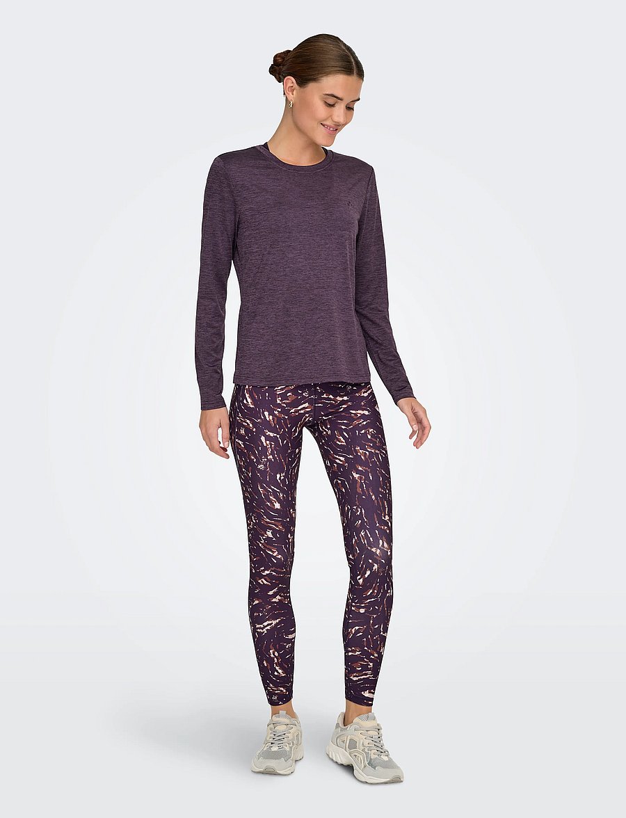 Only Play - ONPCORE LIFE ON LS REG TEE - marškinėliai ilgomis rankovėmis - plum perfect - 4