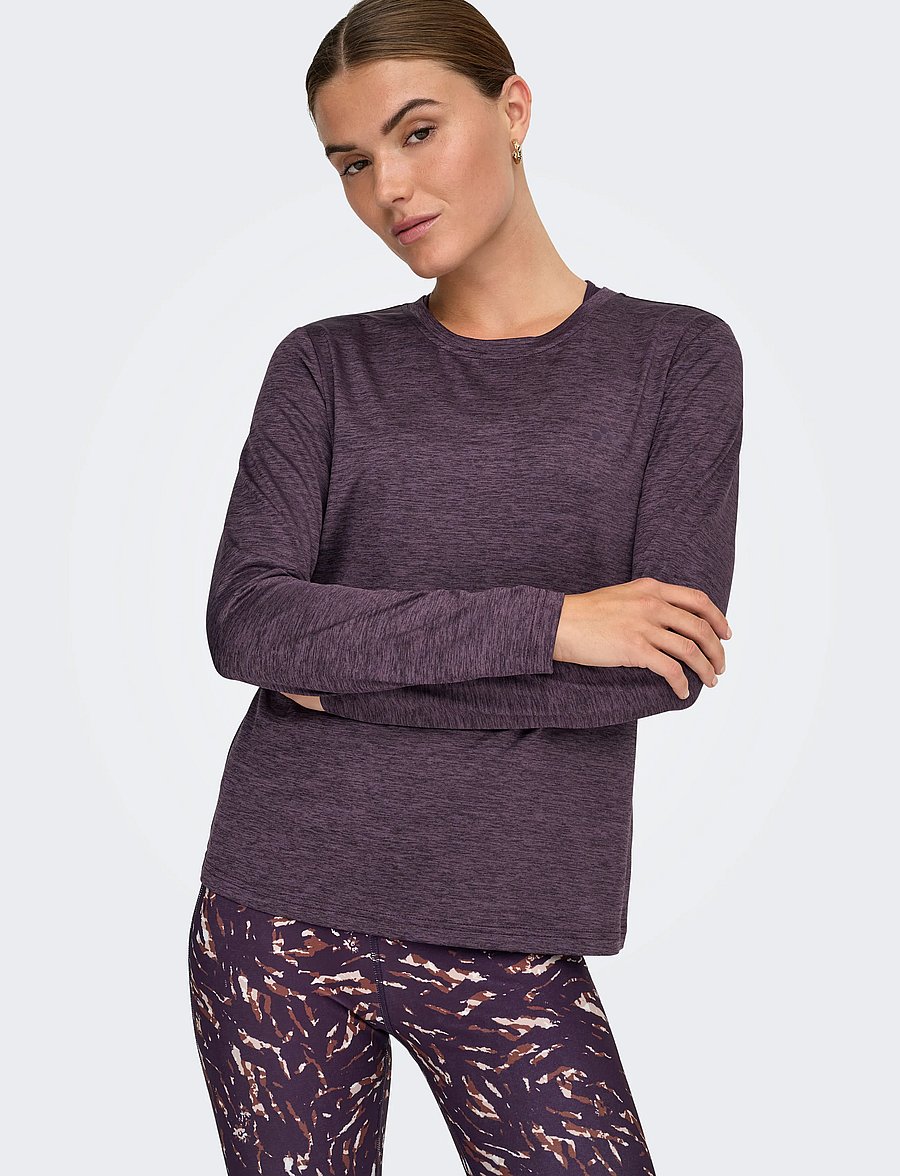 Only Play - ONPCORE LIFE ON LS REG TEE - marškinėliai ilgomis rankovėmis - plum perfect - 5