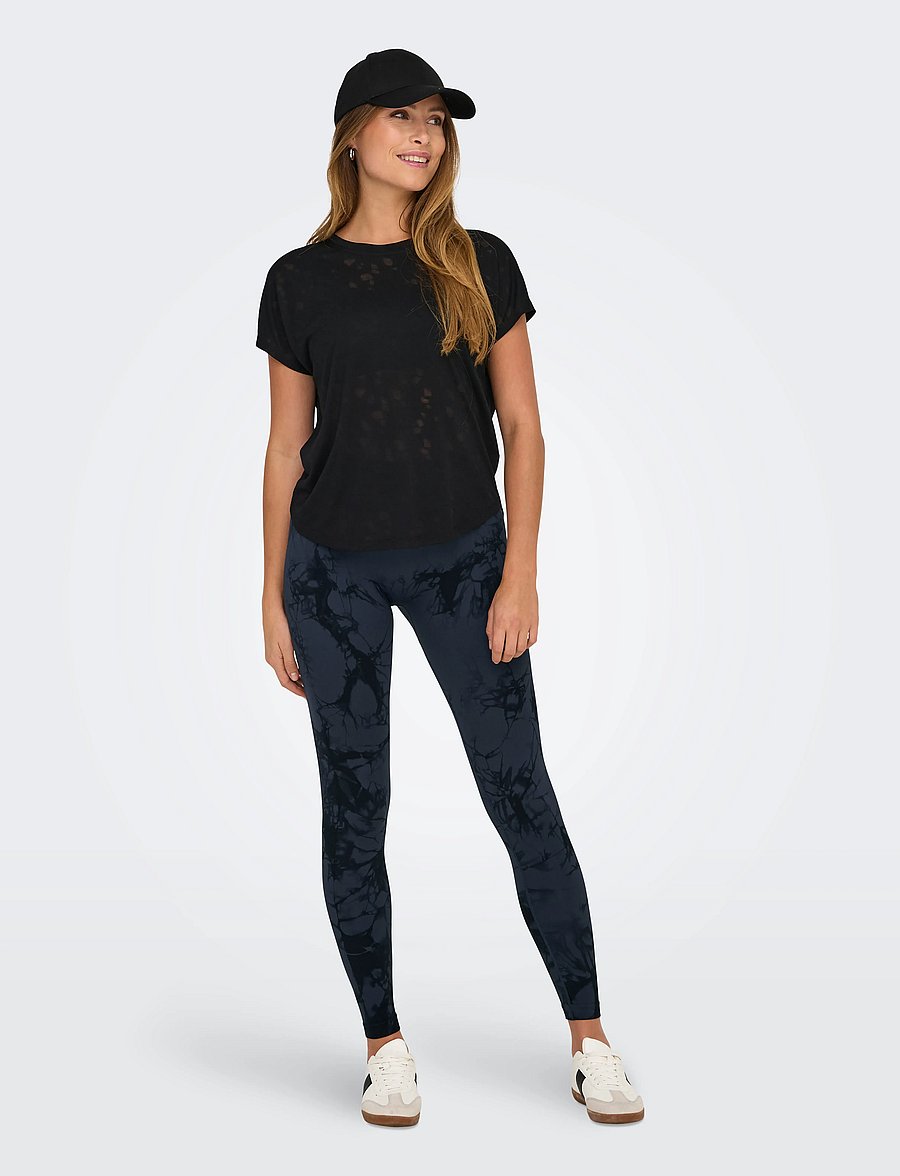 Only Play - ONPTIE HW SEAM TIGHTS - volle länge - blue graphite - 5