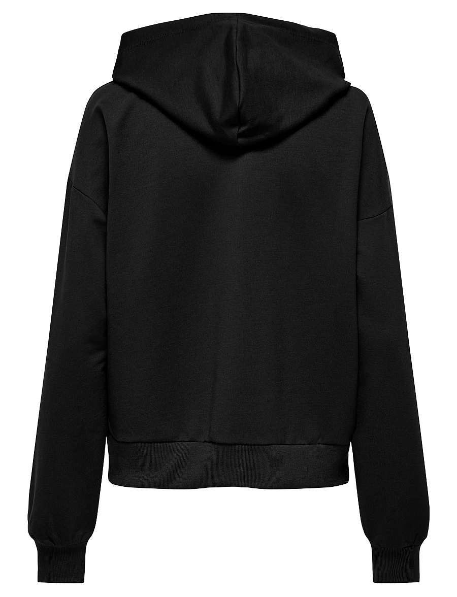 Only Play - ONPFEY HOOD FZ LS REG BRUSH SWT - black - 1