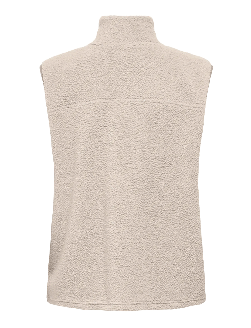 Only Play - ONPCLOUD HN FZ LS FLEECE WAISTCOAT - polary i odzież ocieplająca - pumice stone - 2