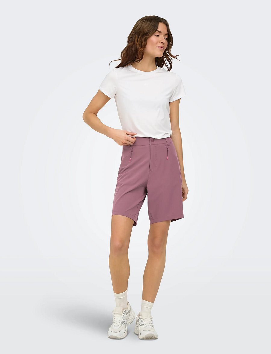 Only Play - ONPWALK HW WVN TRACK SHORTS - korte broek - rose brown - 4
