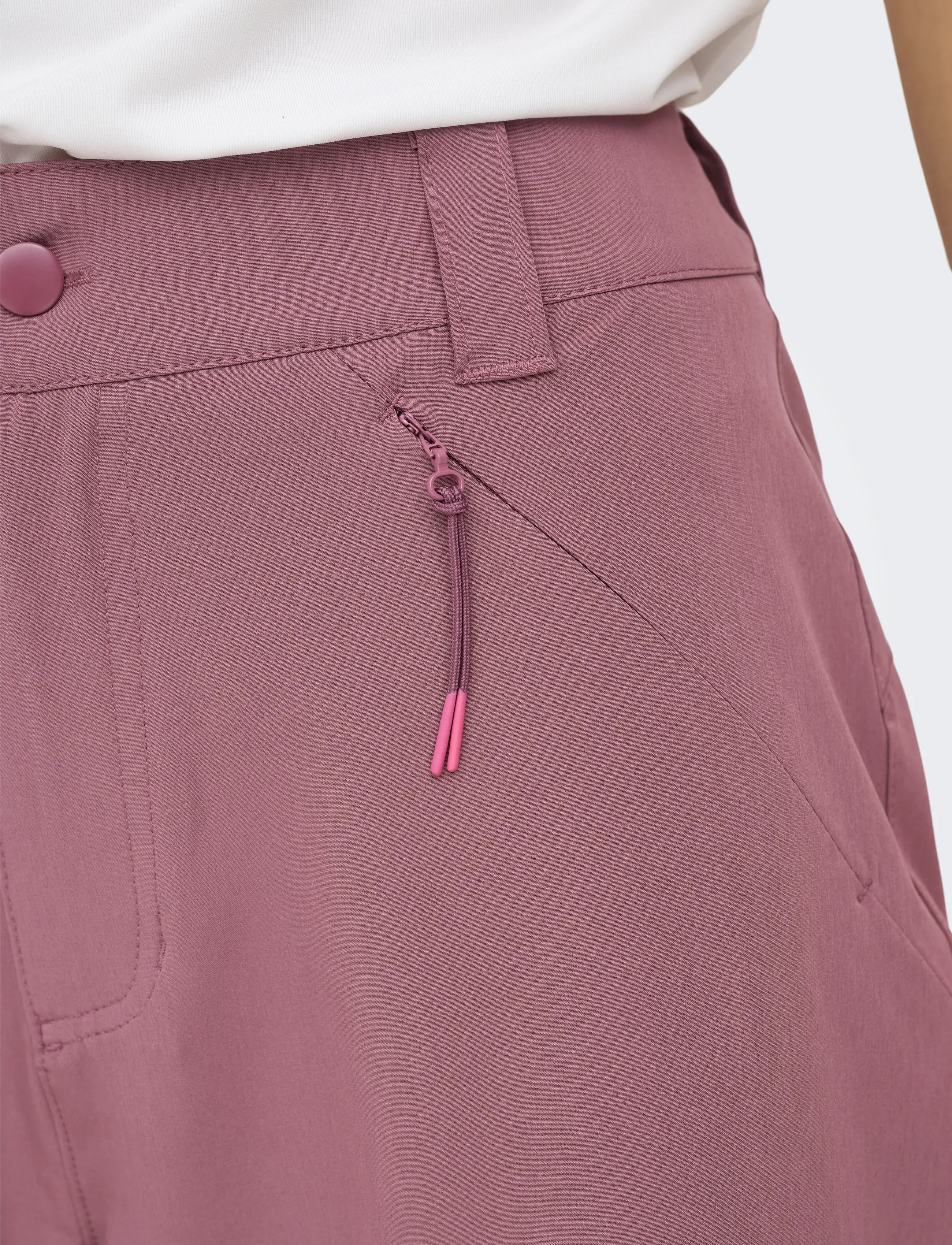 Only Play - ONPWALK HW WVN TRACK SHORTS - korte broek - rose brown - 5