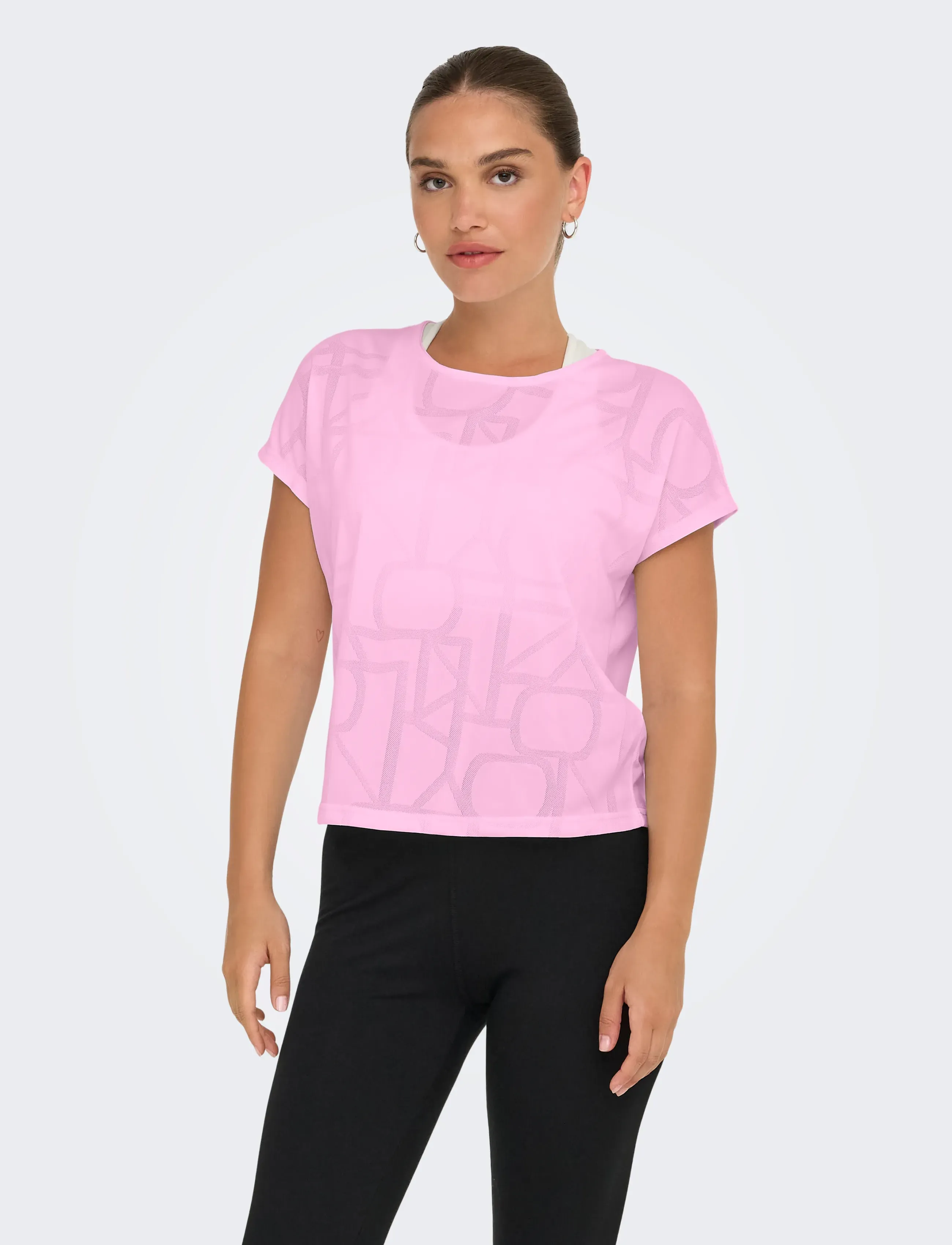 Only Play - ONPAUB-MERLIN ON SS BAT SHORT ND TEE - t-shirts - bonbon - 0