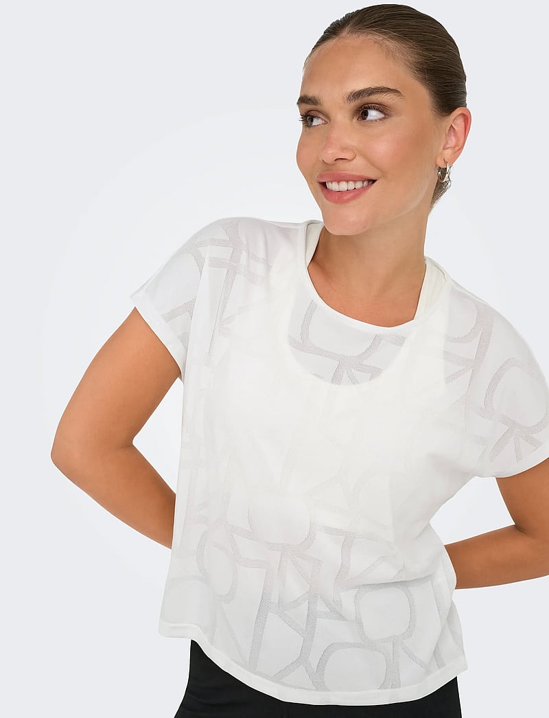 Only Play - ONPAUB-MERLIN ON SS BAT SHORT ND TEE - alussärgid ja t-särgid - cloud dancer - 5