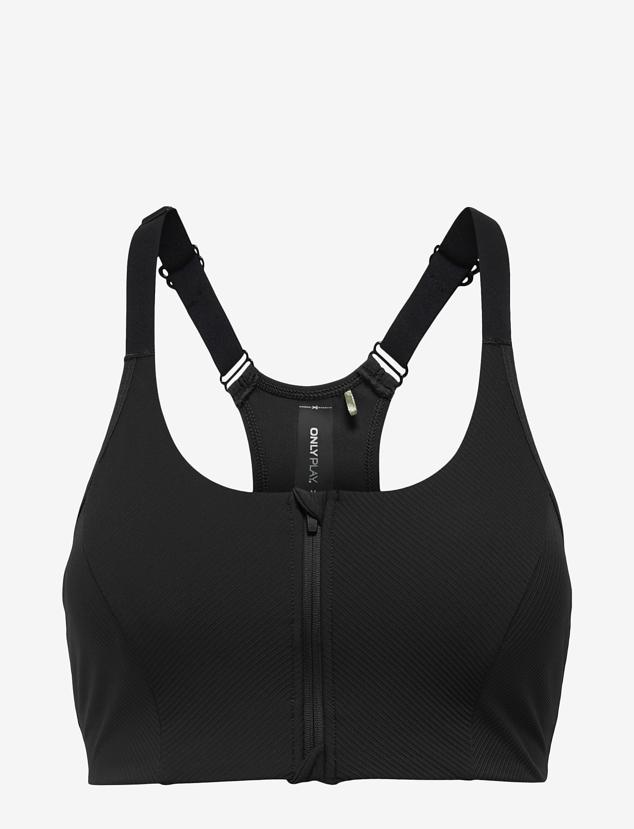 Only Play - ONPJANA-3 ZIP SPORTS BRA NOOS - sport-bhs - black - 1