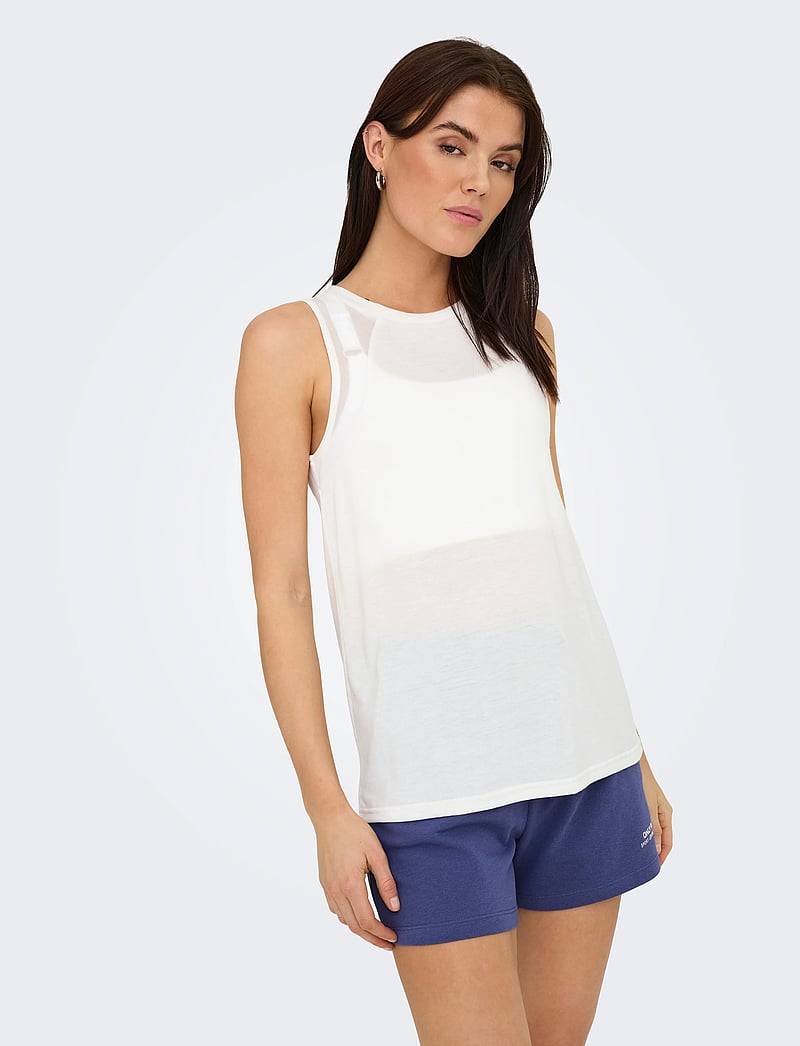 Only Play - ONPPALE ON SL REG TOP - Õlapaeltega pluusid - cloud dancer - 5