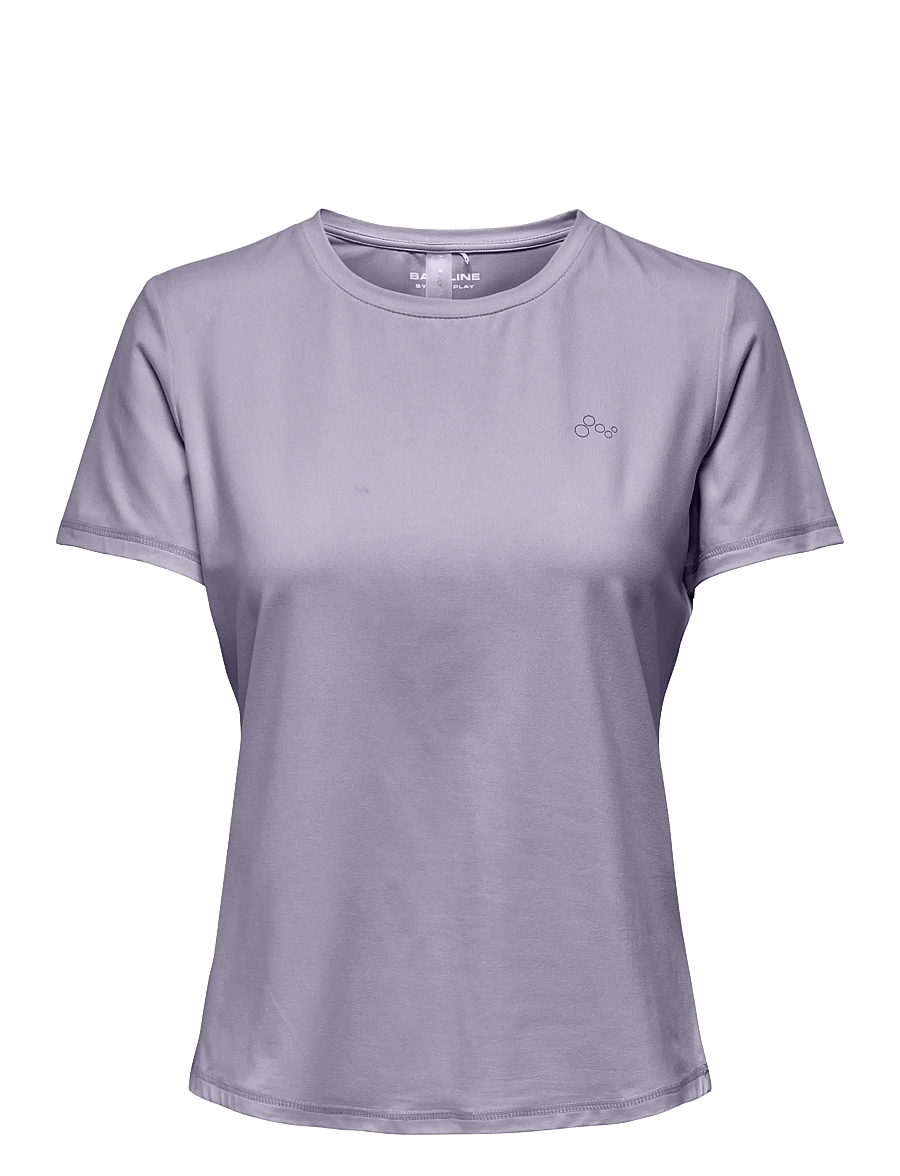 Only Play - ONPFONT LIFE ON SS REG TEE - t-shirts - evening haze - 0