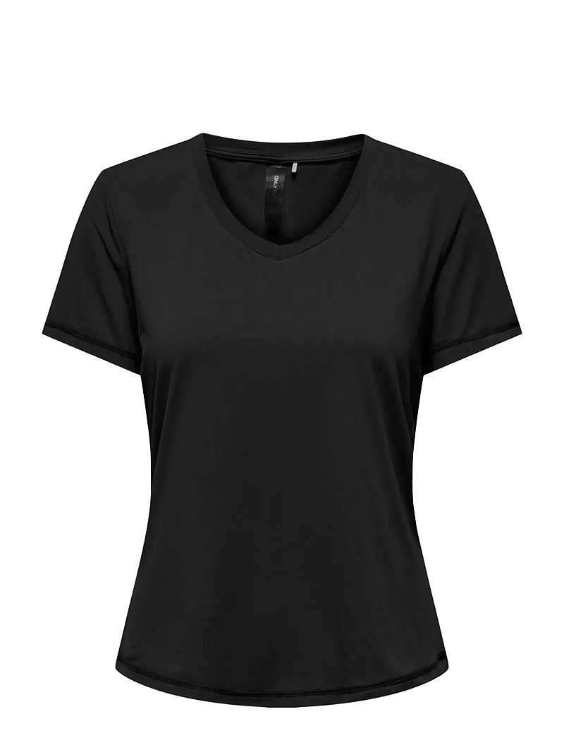 Only Play - ONPFONT VN SS REG TEE - t-shirts - black - 0