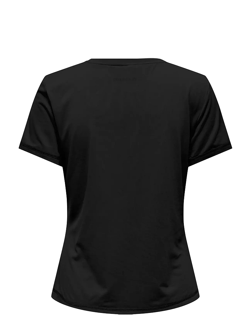 Only Play - ONPFONT VN SS REG TEE - t-shirts - black - 1