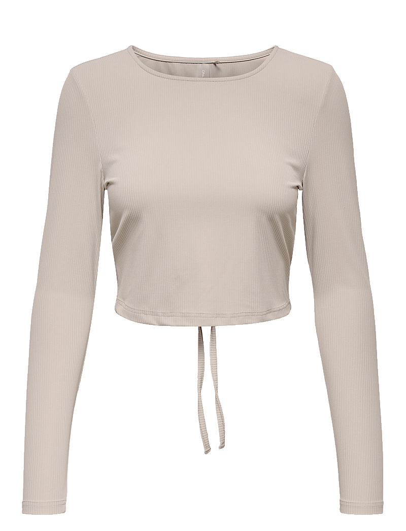 Only Play - ONPHOMIE ON LS CROPPED RIB TEE - alussärgid ja t-särgid - nacreous cloud - 0