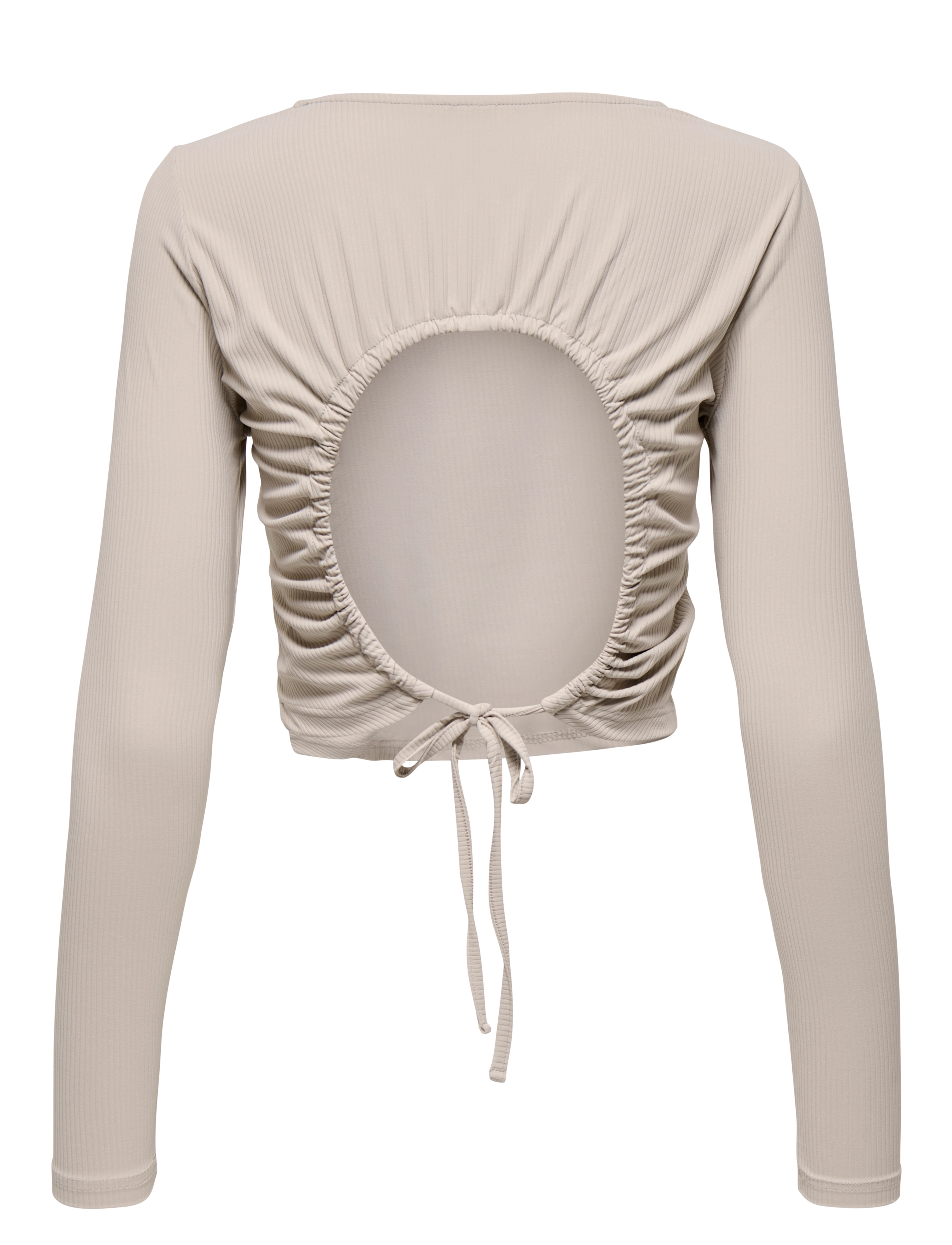Only Play - ONPHOMIE ON LS CROPPED RIB TEE - crop-tops - nacreous cloud - 1